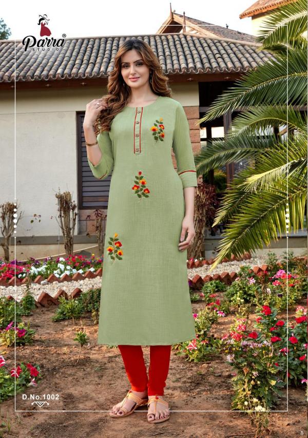 Parra Kasturi 1 Fancy Embroidery Kurti